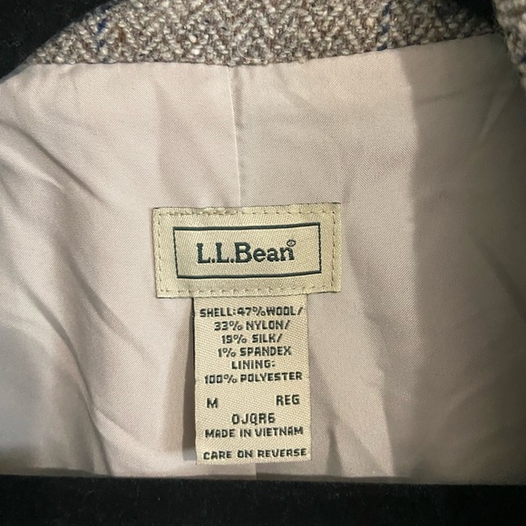 Wool Tweed Blazer L.L. Bean Medium - Picture 2 of 5
